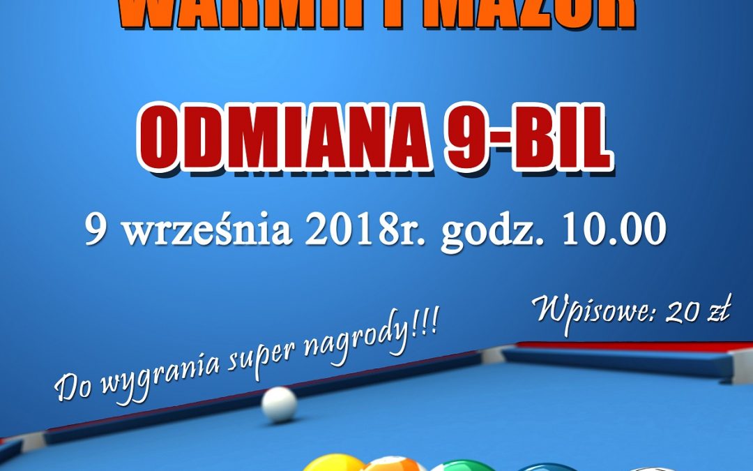 BALTIC CUP 2018 GRAND PRIX WARMII I MAZUR 9-BIL 9.09.2018 10:00