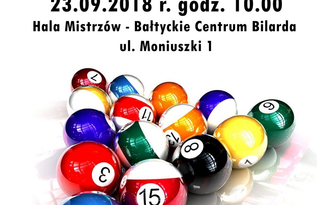 TURNIEJ AMATORÓW 8-BIL „WSCHODZĄCA GWIAZDA” 23.09.2018 10:00