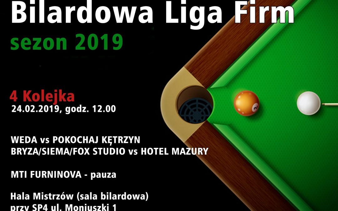 Bilardowa Liga Firm 24.02.2019 12:00